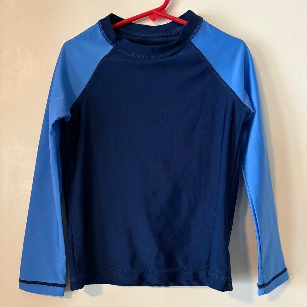 Wonder Nation long sleeve swim rash guard, Size 6-7